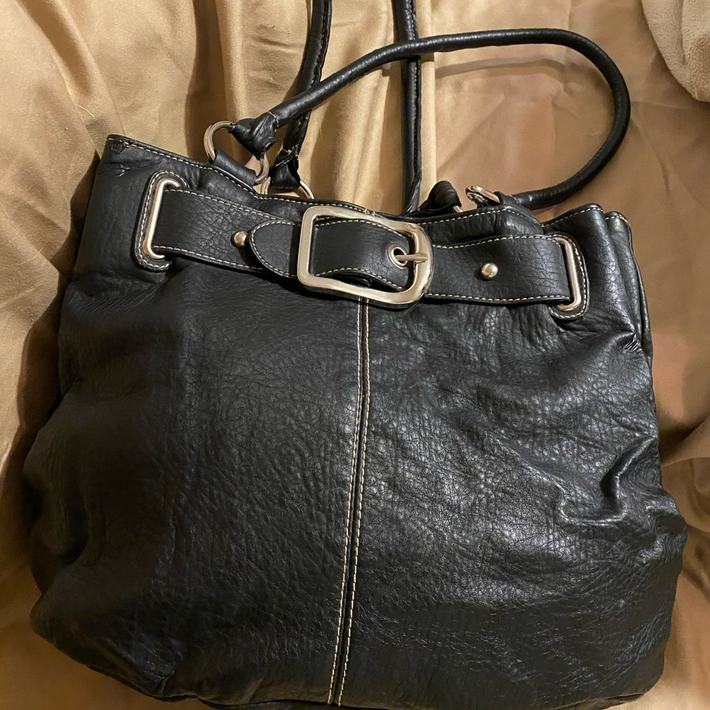 Black hobo style purse